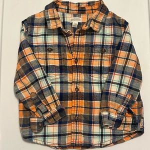 Gymboree plaid button up shirt. 18-24 months.